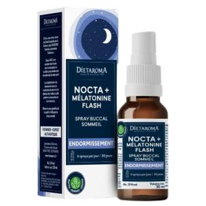Dietaroma Nocta + Mélatonine Flash – Spray Buccal Sommeil